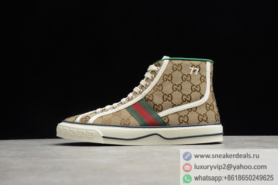 GUCCI Tennis 1977 Print Sneaker High 553385 DOPEO CANVAS Unisex Shoes